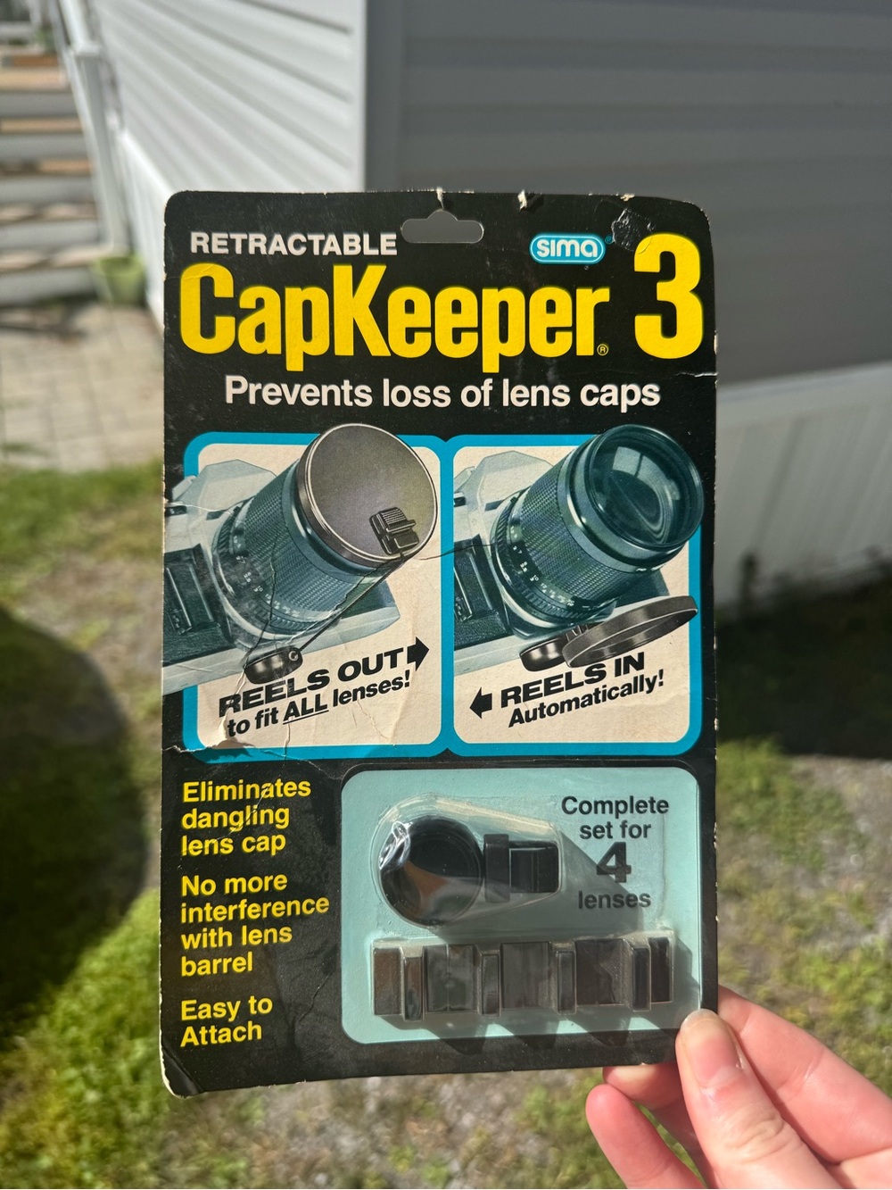 CapKeeper 3 Retractable Lens Cap Keeper - Black